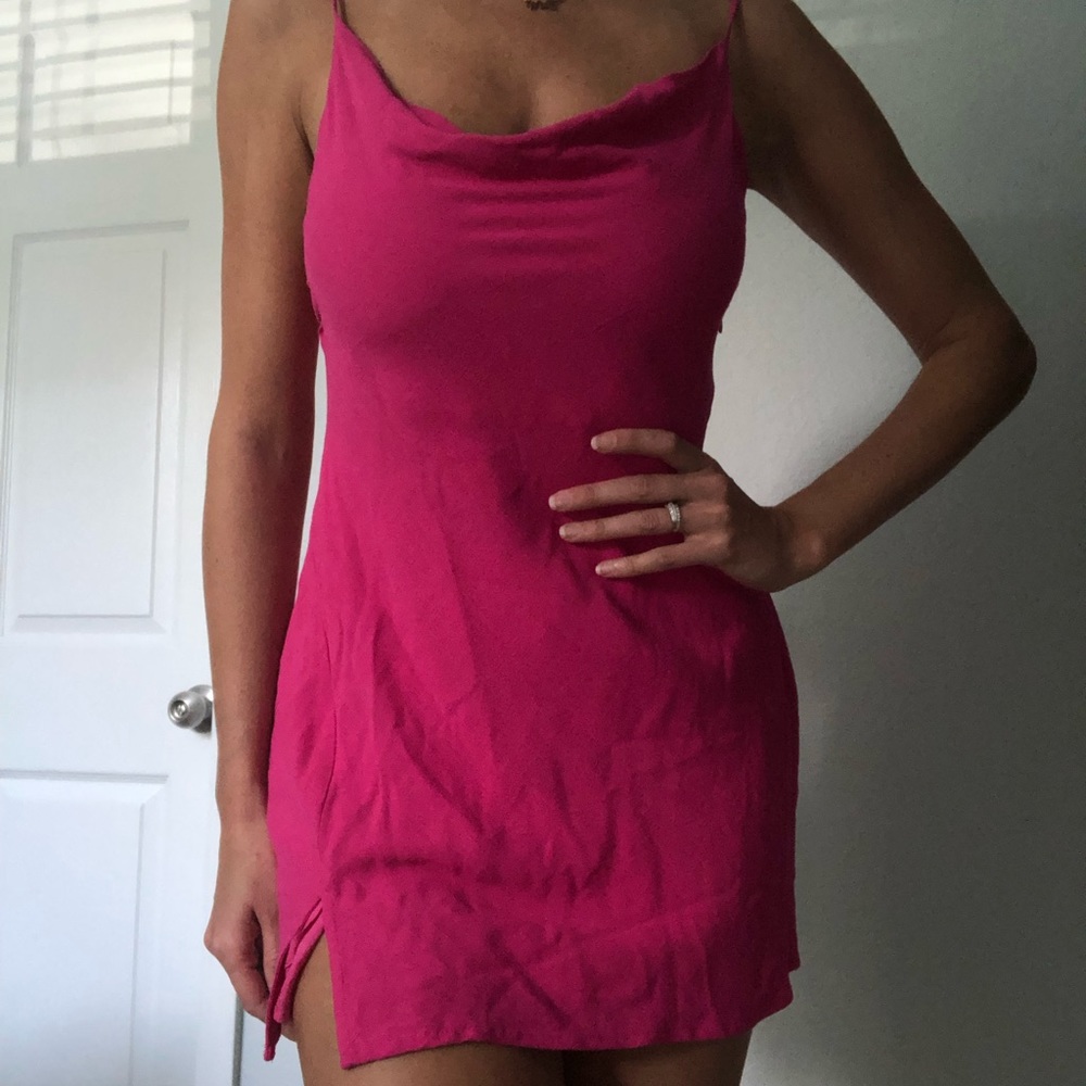 Hot Pink Mini Dress